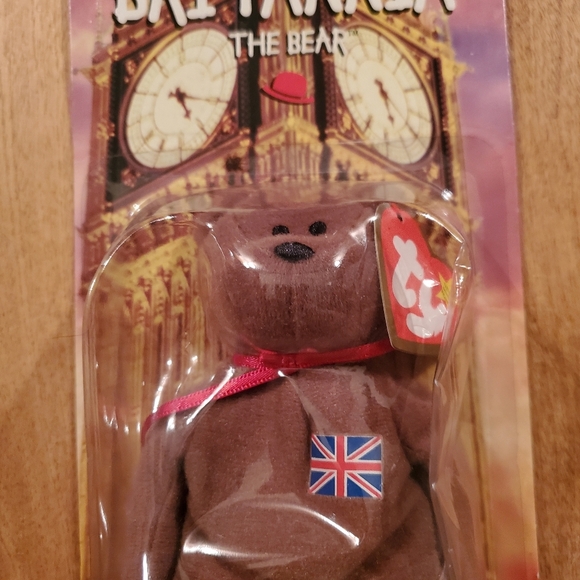 TY McDonalds Teenie Beanie Britannia the Bear 1997 RETIRED - Picture 2 of 5